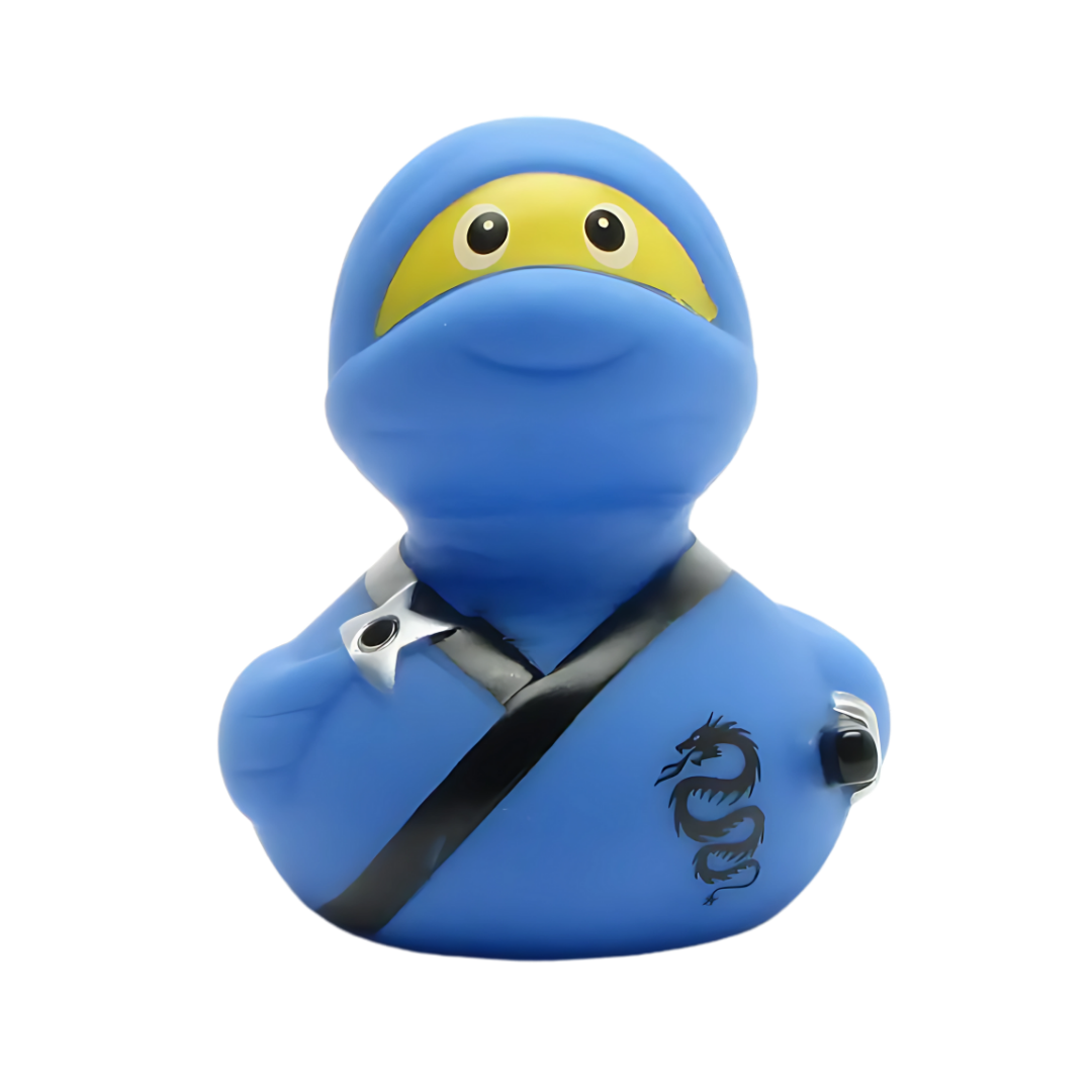 Blue Ninja Rubber Duck