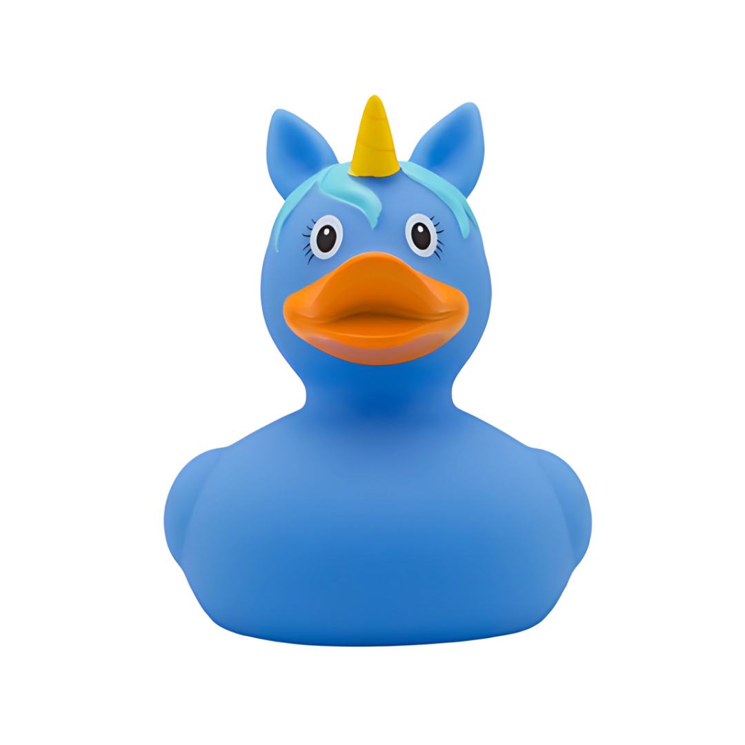 Blue Unicorn Rubber Duck