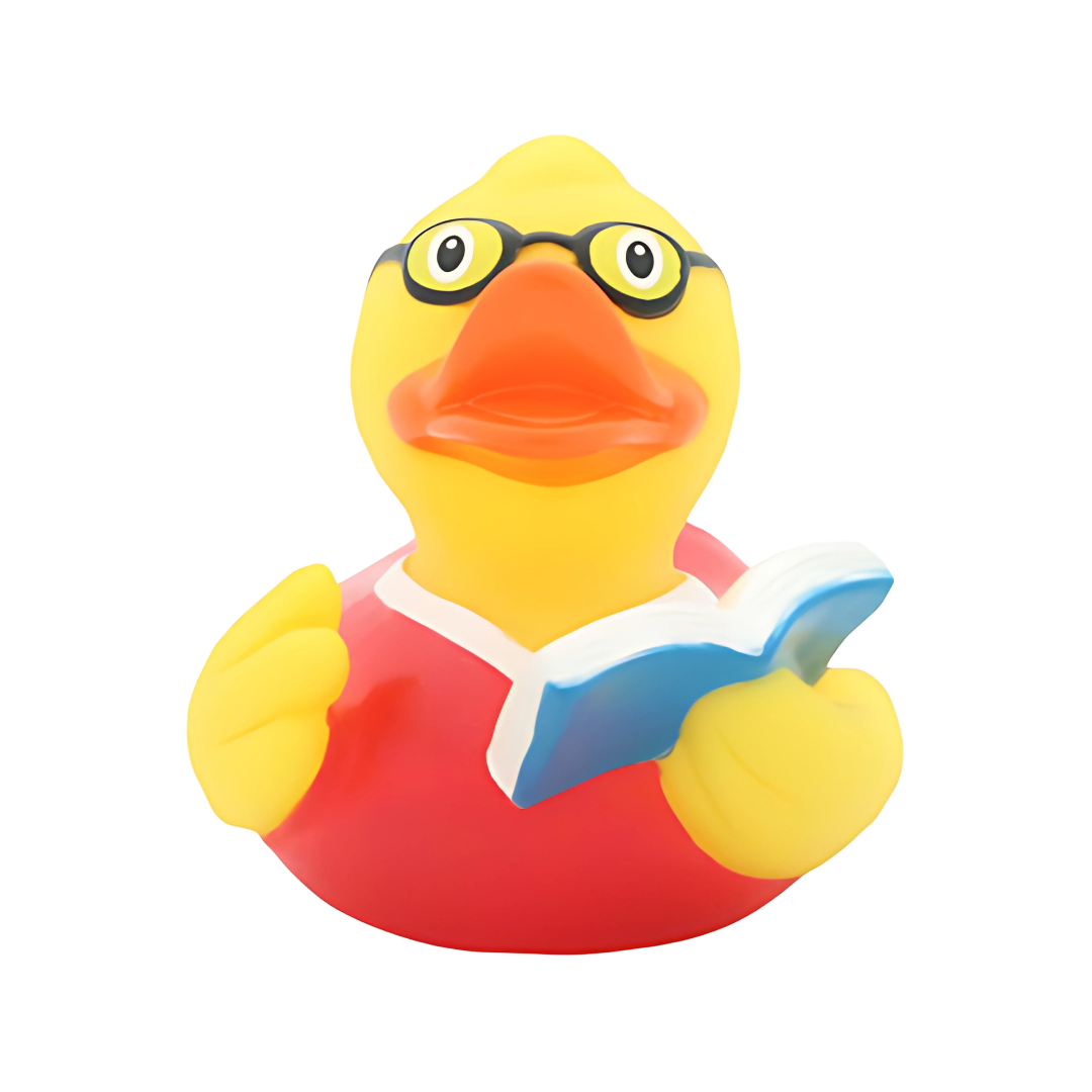 Book Reader Rubber Duck