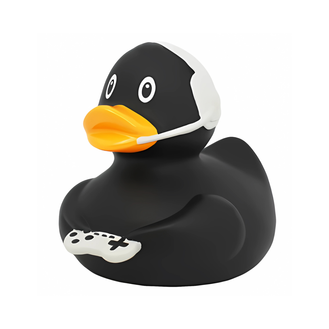 Gamer Black Rubber Duck