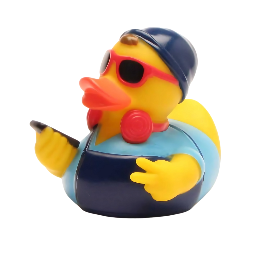 Hipster (blue) Rubber Duck