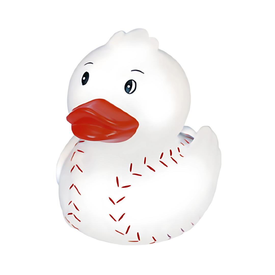 Homer Baseball Rubber Duck