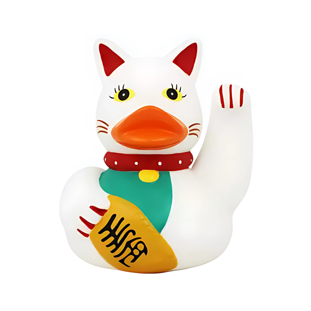 Lucky Cat Rubber Duck