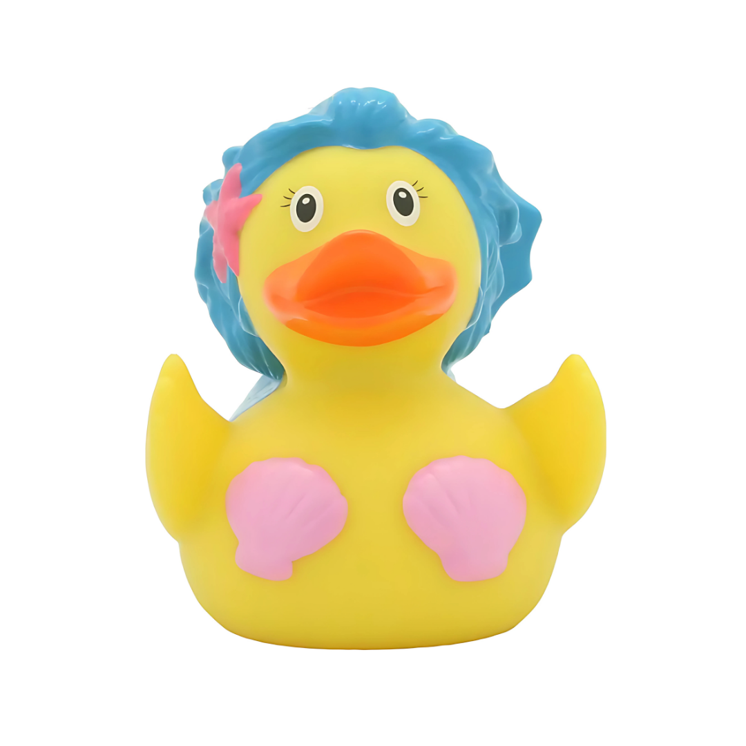 Mermaid Rubber Duck Blue Hair