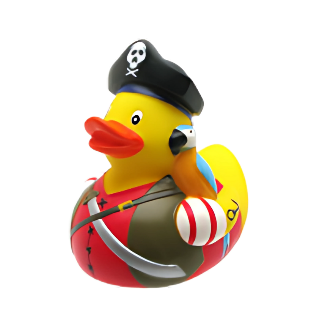 Pirate w/ Parrot Rubber Duck