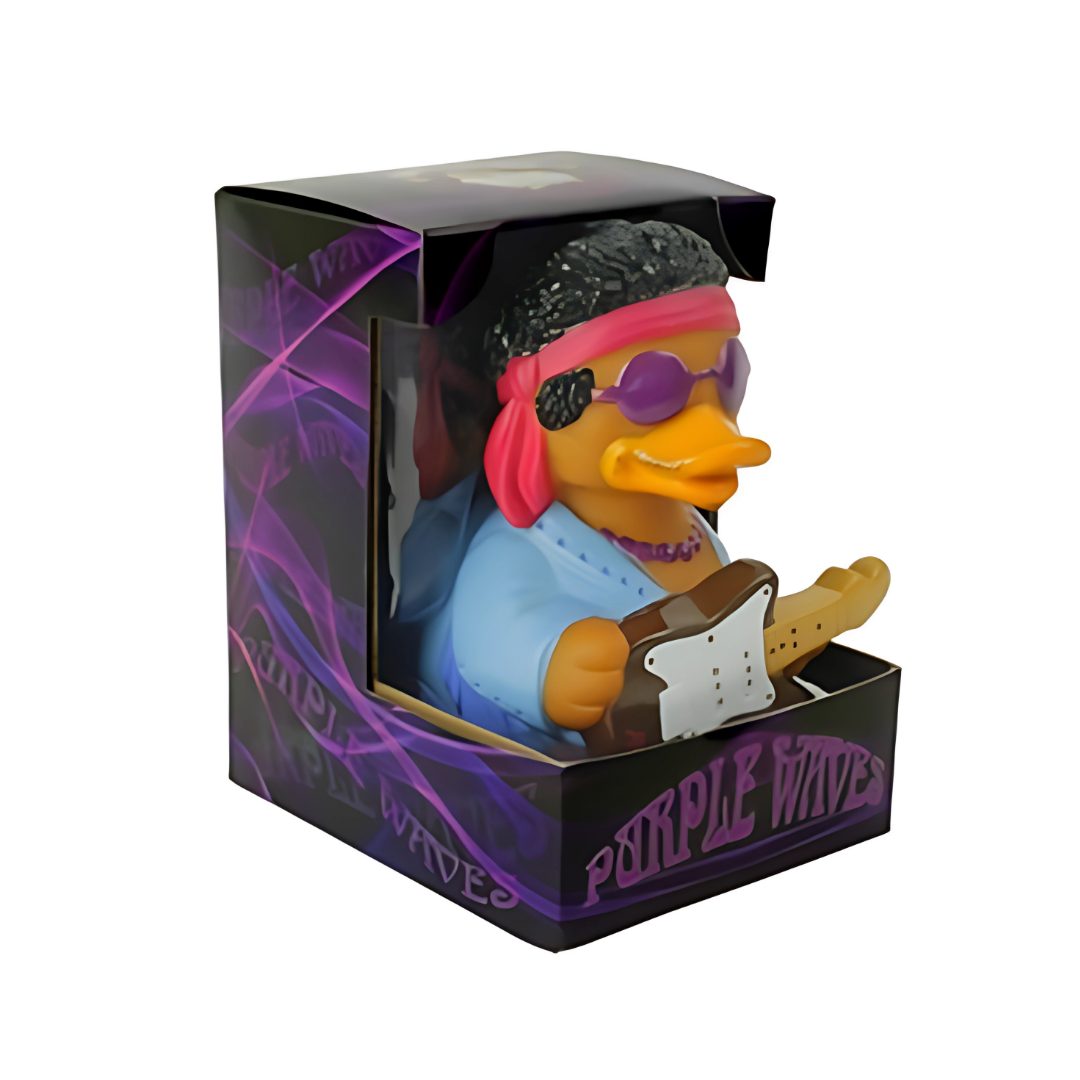 Purple Waves Rubber Duck