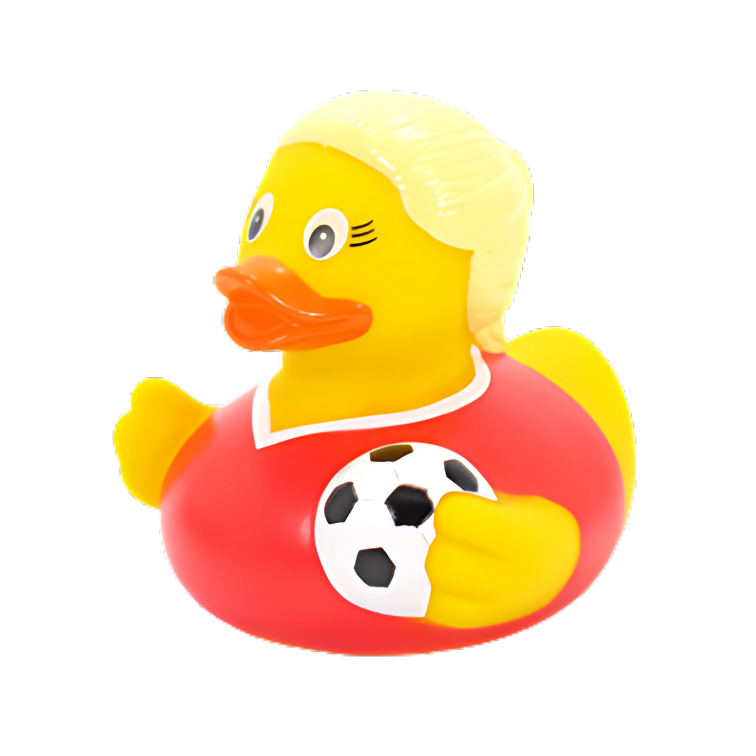 Soccer Girl Rubber Duck