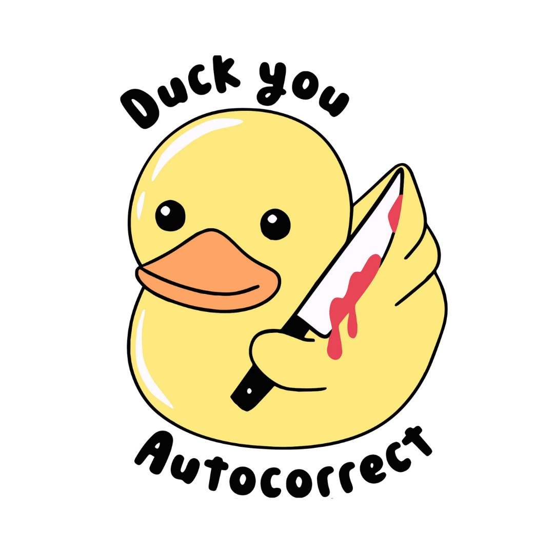 Autocorrect Duck Sticker