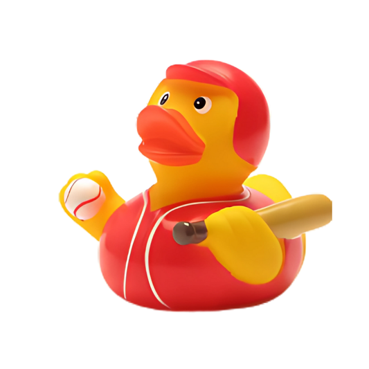 Baseball Player Rubber Duck