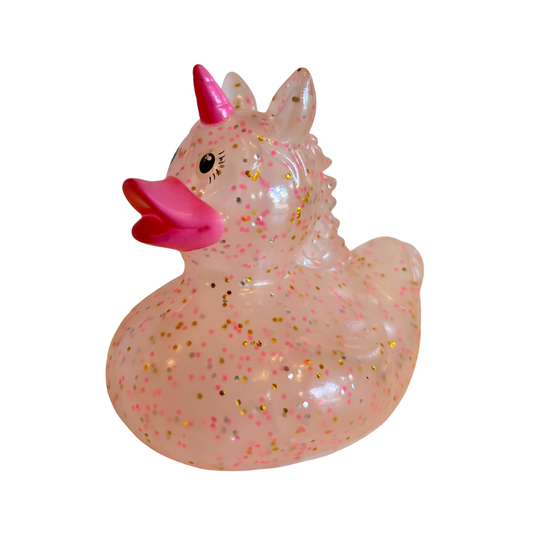 Glitter Unicorn Rubber Duck