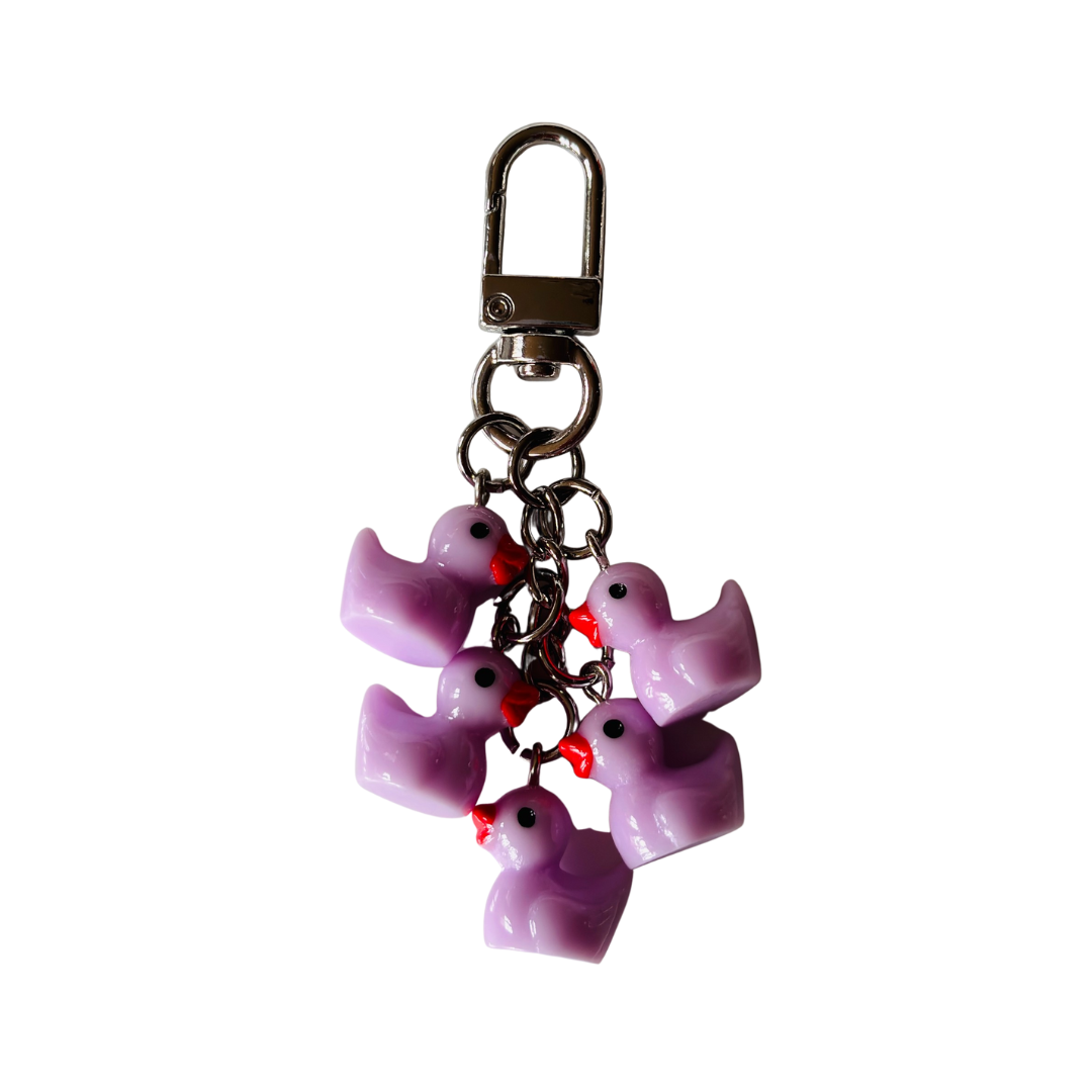 Purple Duck Keychain