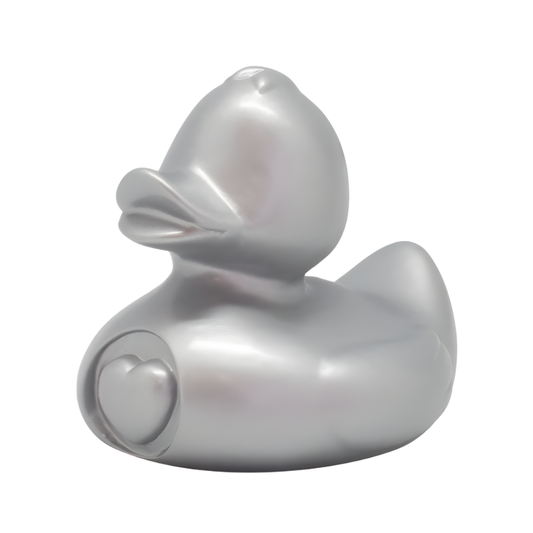 My Heart Rubber Duck - Silver