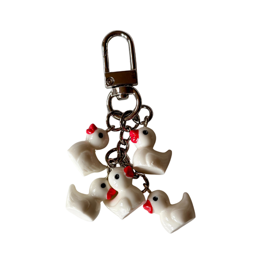 White Duck Key Chain