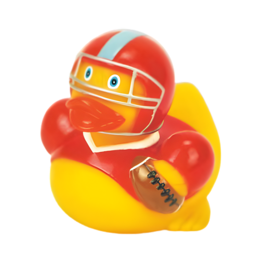 Football Rubber Duck - Red
