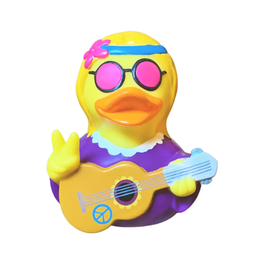 Hippie Girl Rubber Duck