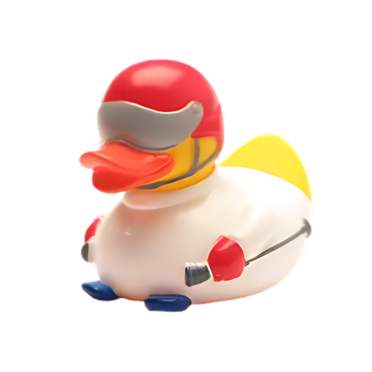 Skier w/Red Helmet