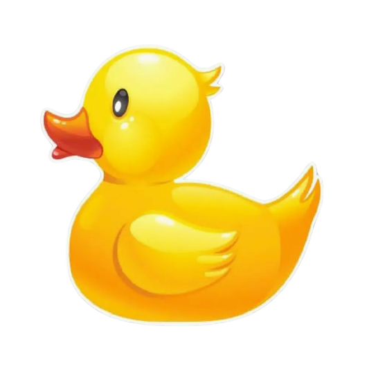 Vinyl Sticker - Large Yellow Duck