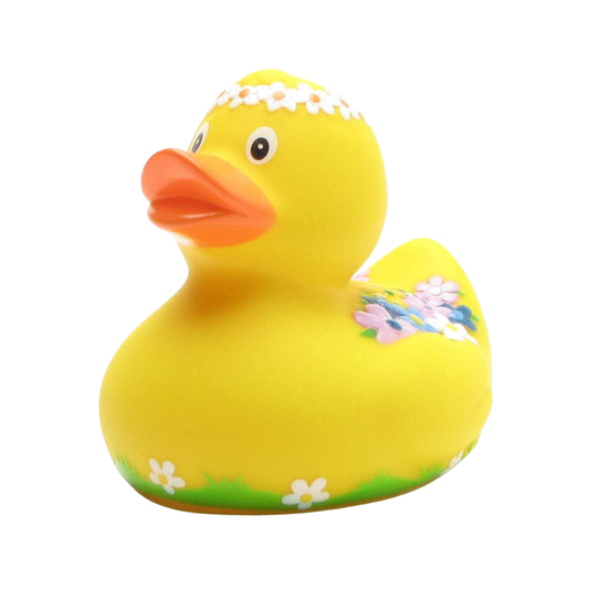 Flower Design Rubber Duck