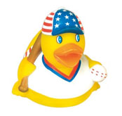 Patriotic Baseball Rubber Duck