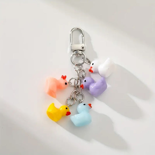 5 Duck Keychain