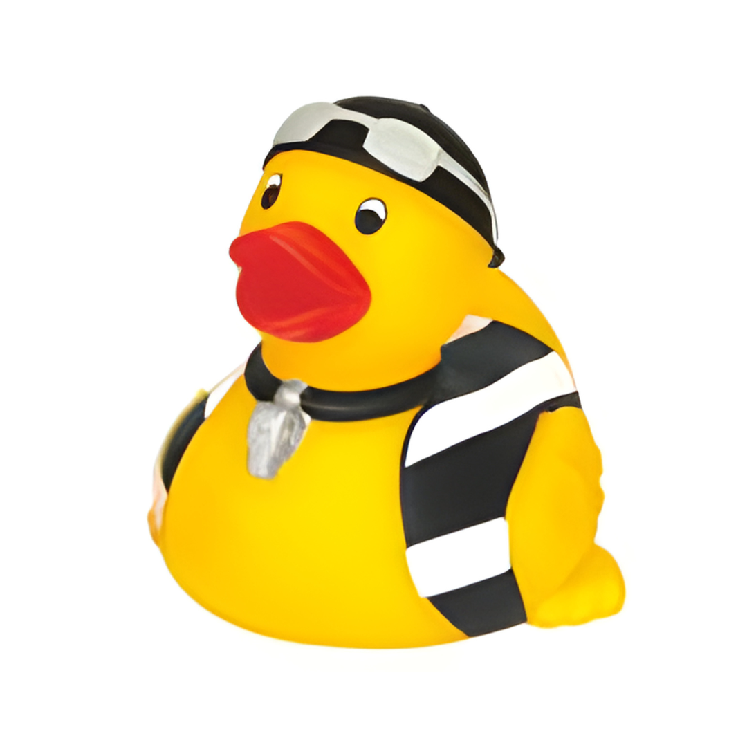 Referee Blk/Wht. Rubber Duck