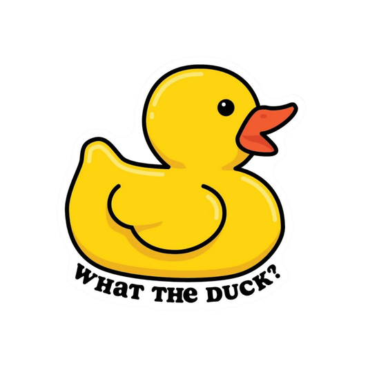 Vinyl Sticker - What the Duck?